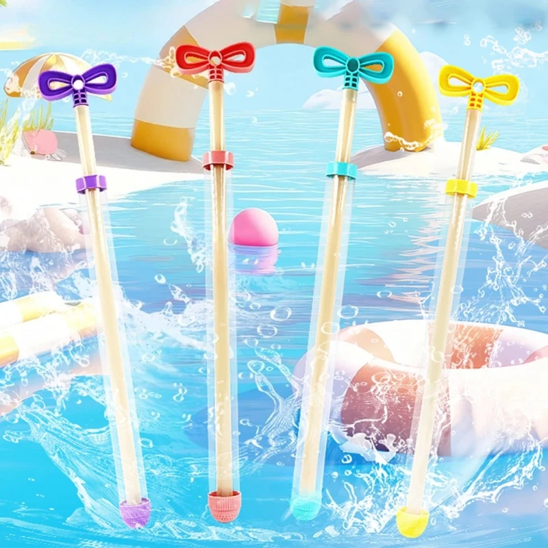 Pistolas de água brinquedos blasters luta de água pull-out pistola de água mar praia ao ar livre brinquedo para crianças menino meninas adulto surpresa