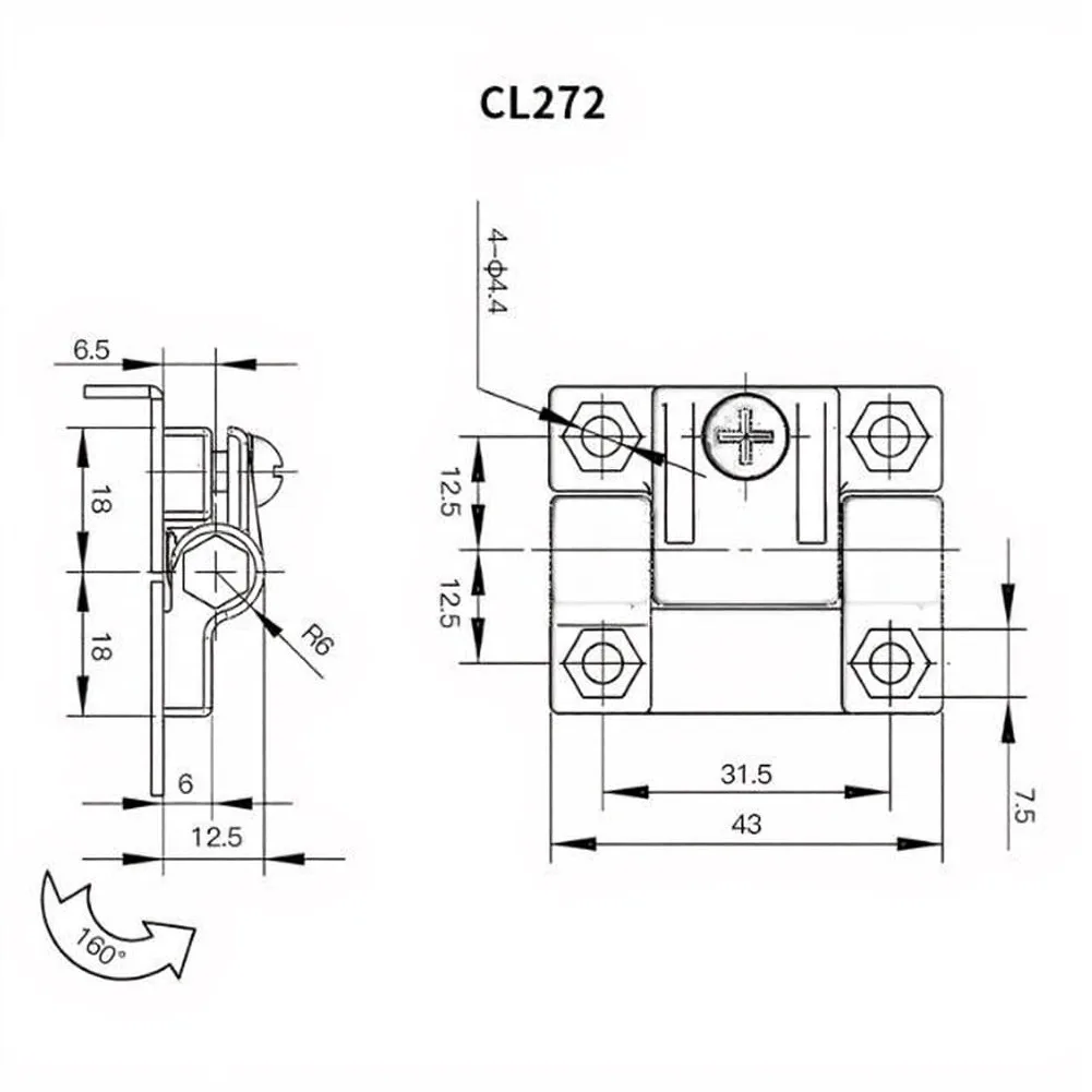 Nylon Plastic Hinge Adjustable Damping Hinge Smooth Controlled Movement Precise Door Alignment Wear Resistant Material