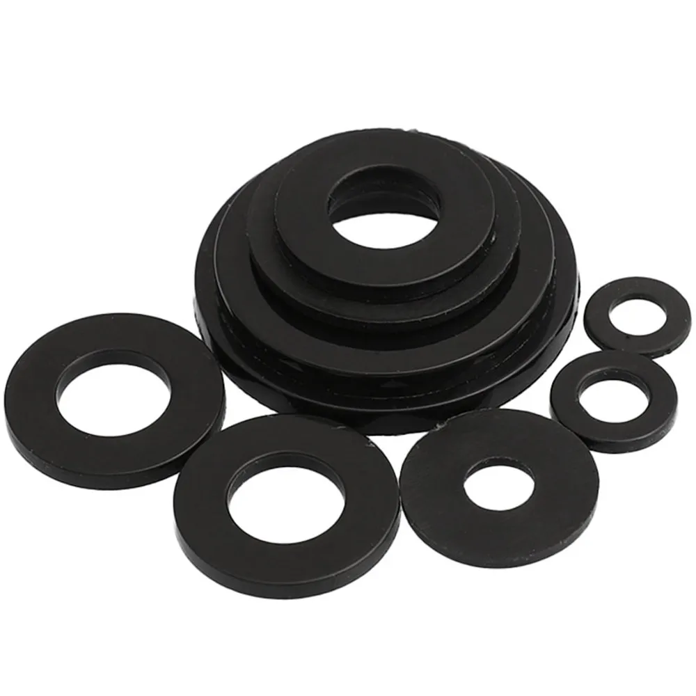 White / Black Nylon Washer Screw Round Circular Insulating Flate Pad M8 M10 M12 M14 M16 M18 M20 M22 M24