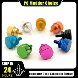 Computer Case Han-tighten Screw UNC 6#-32 External Nut Bolt MOD Assemble For PC Video Card PCI/PSU/Cabinet Side Panel CNC Anode