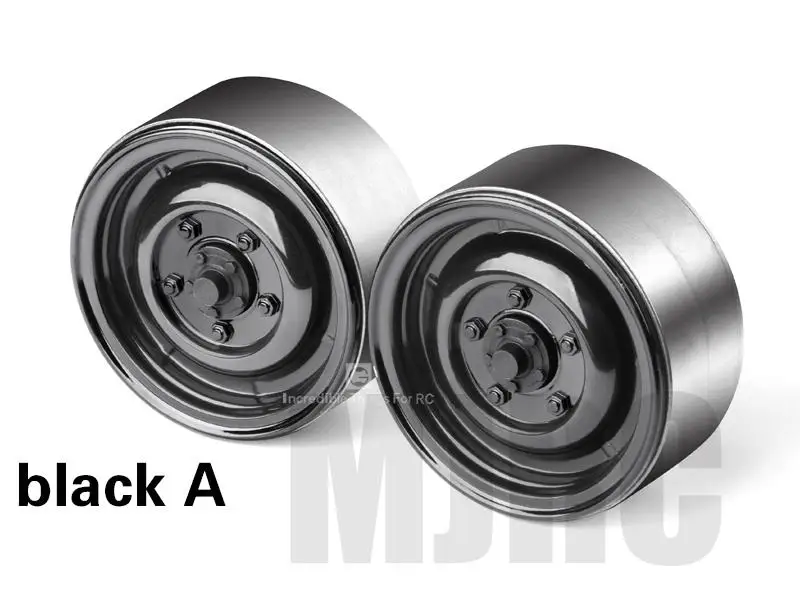 إطارات ويلوك معدنية مقاس 1.9 بوصة جنوط محور عتيقة لتسلق 1/10 Rc لأجزاء traxxas Trx4 المدافع Trx6 محوري Scx10 Rc4wd ذاتية الصنع