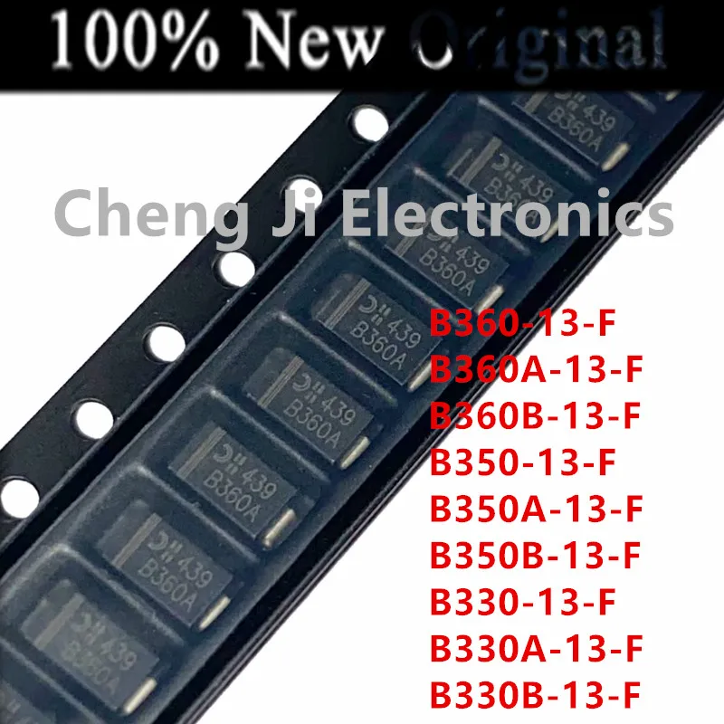 20PCS/Lot  B360-13-F 、B360A-13-F 、B360B-13-F、B350-13-F 、B350A-13-F 、B350B-13-F、B330-13-F 、B330A-13-F 、B330B-13-F  Schottky diode