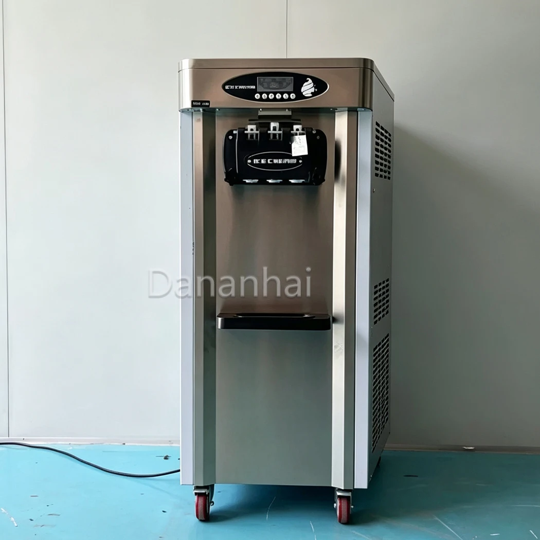 Sanwei Soft Ice Cream Machine Commercial Strawberry Sundae Frozen Yogurt Machine