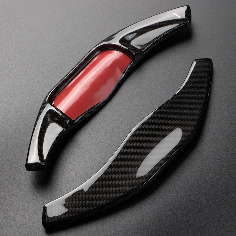 Carbon Fiber Car Steering Wheel Shifter Extensions Shift Paddles For Toyota Camry 2018-2020 Corolla RAV4 Interior modifications