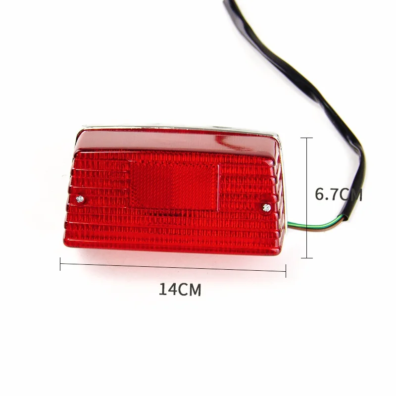 Motorcycle Stop Indicator Tail Light For Suzuki AX100 GS125 Signal Brake Taillight Rear Flash Lens Lamp ATV Assembly Accessories