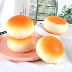 PU Artificial Gold Bread Lifelike Steamed Buns Model Fake Food Dessert Shop Window Display Photography Props Kids Play House Toy