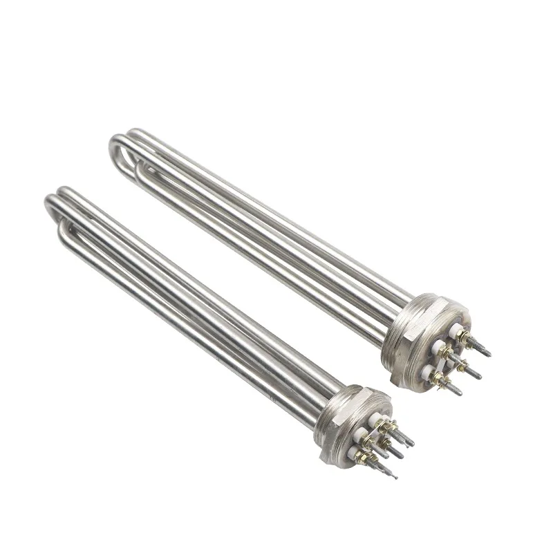 NEW DN40 304SS 220V/380V 3KW/6KW/9KW/12KW Tubular Water Heating Element Spare Parts for Boiler Air