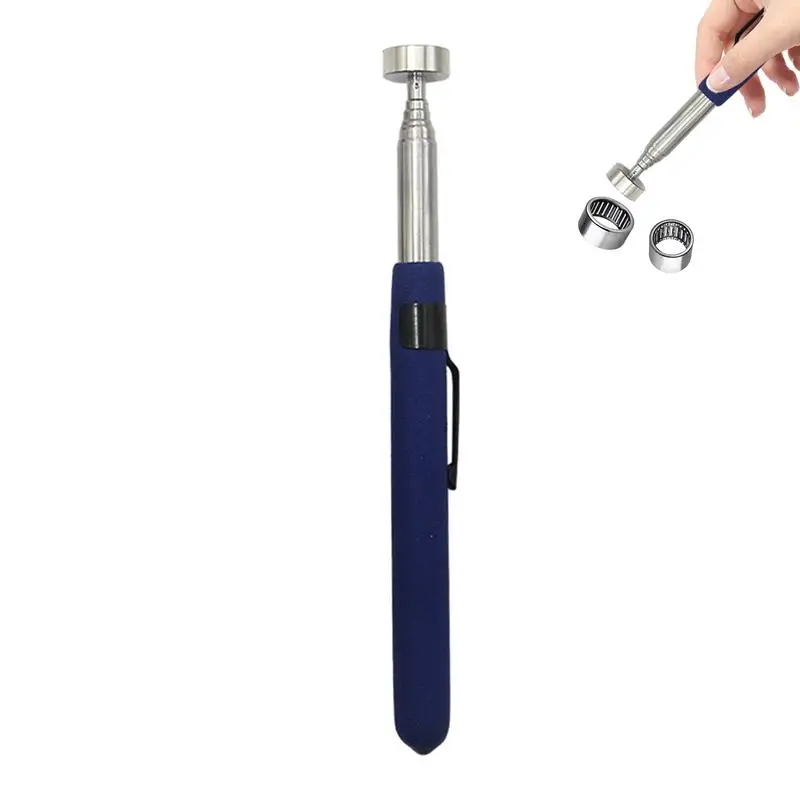 Magnetic Pick Up Tool Stainless Steel Telescopic Magnet Stick Lightweight Portable Grabber Tool Magnetic Metal Suction Rod To