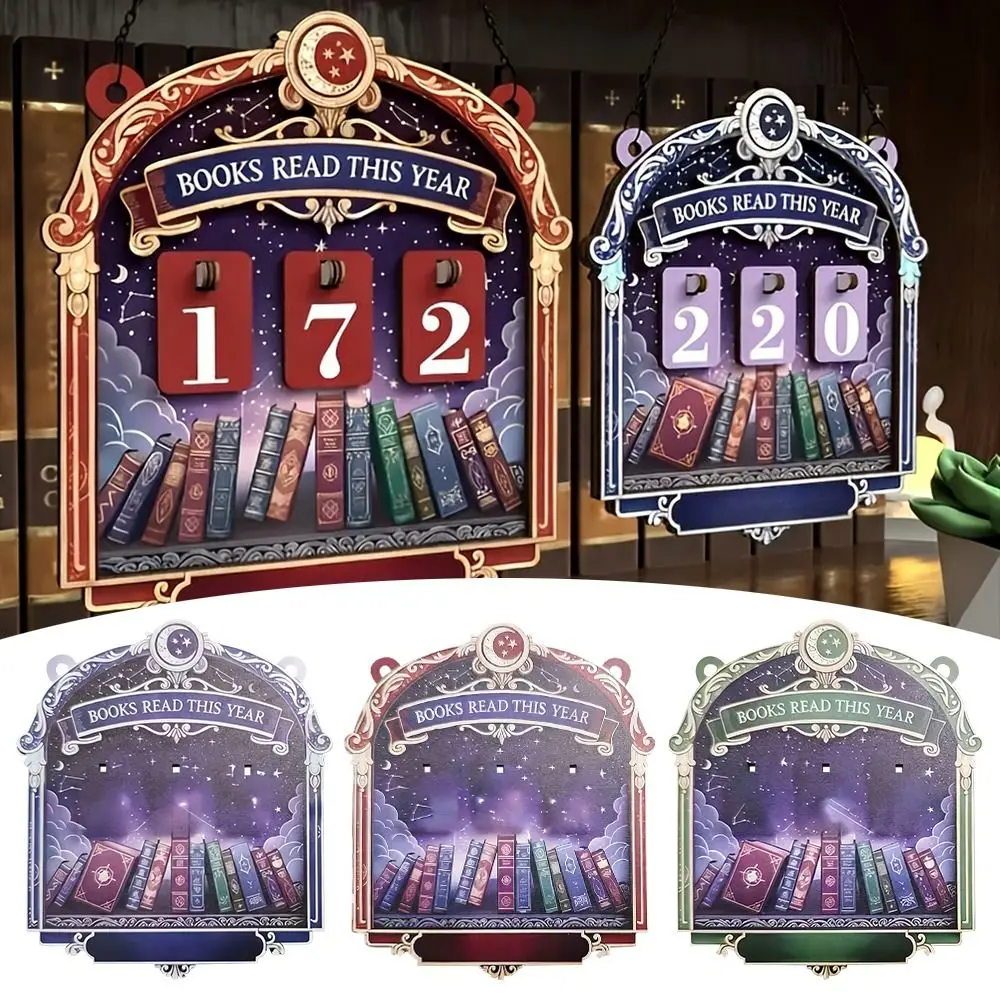 

New 2D Books Read Tracker Books Read This Year Wooden Reading Tracker Signage Handmade Reading Challenge Tracker New Years Gifts