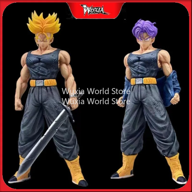 

Фигурка Torankusu 40 см DRAGON BALL Saiyan, фиолетовые и желтые волосы, аниме, фигурка, украшение для рабочего стола, лучшие подарки для детей