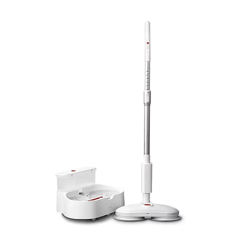 Household Handheld Rechargeable Steam Water Wet and Dry Vacuum Cleaner Floor Mopping Sweeper with 180 Degree Mop Pad