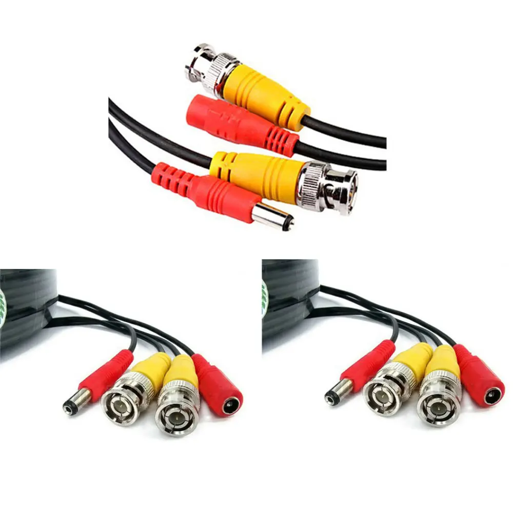 BNC Cable 10M Power Video Plug And Play Cable For CCTV Camera System Security Free Shipping
