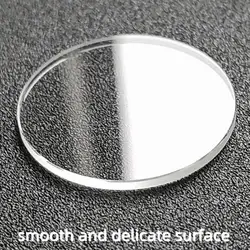 Plane Mineral Watch Glass 1.2mm Thickness Flat Round Crystal Clear Front Cover 21mm-30.5mm Diameter Part for Watch Repair YZC703