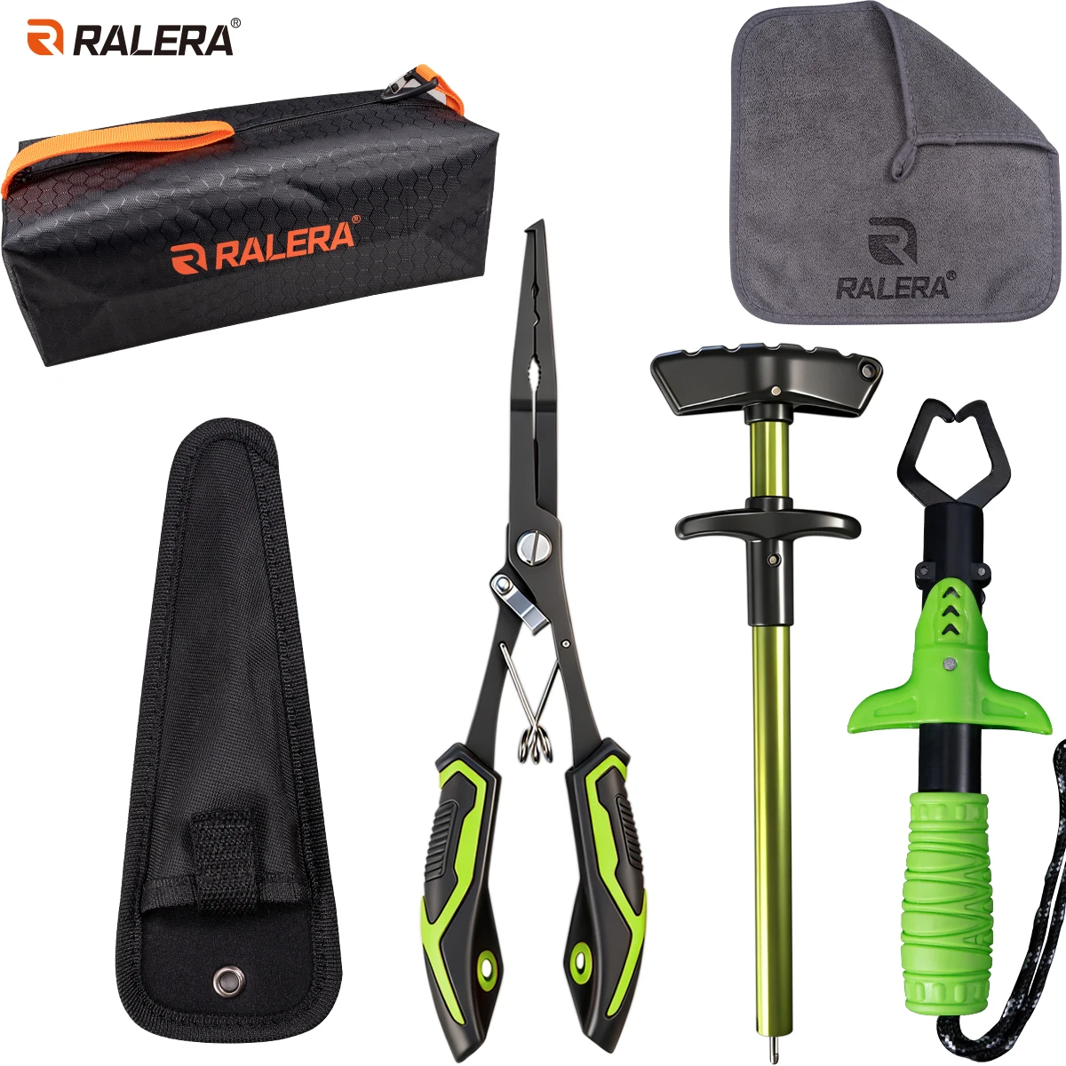 Multifunctional Fishing Tool Set, Rust-Proof Fishing Pliers, Seven-in-One Function Configuration, Essential Supplies for Fishing