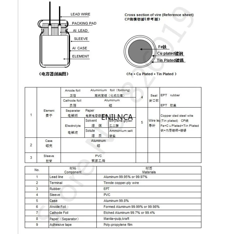 High Frequency Low ESR Aluminum Capacitor 20% 10V 16V 25V 35V 50V 400V 100UF 220UF 330UF 470UF 680UF 1000UF 1500UF 2200UF 3300UF