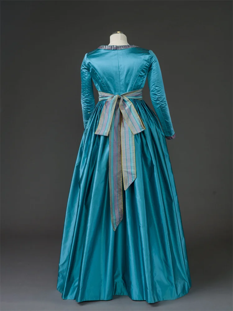 Lady Susan Vernon Costume Blue  Ball Gown Victorian outside Walking Dress Love&Friendship Costume Suit