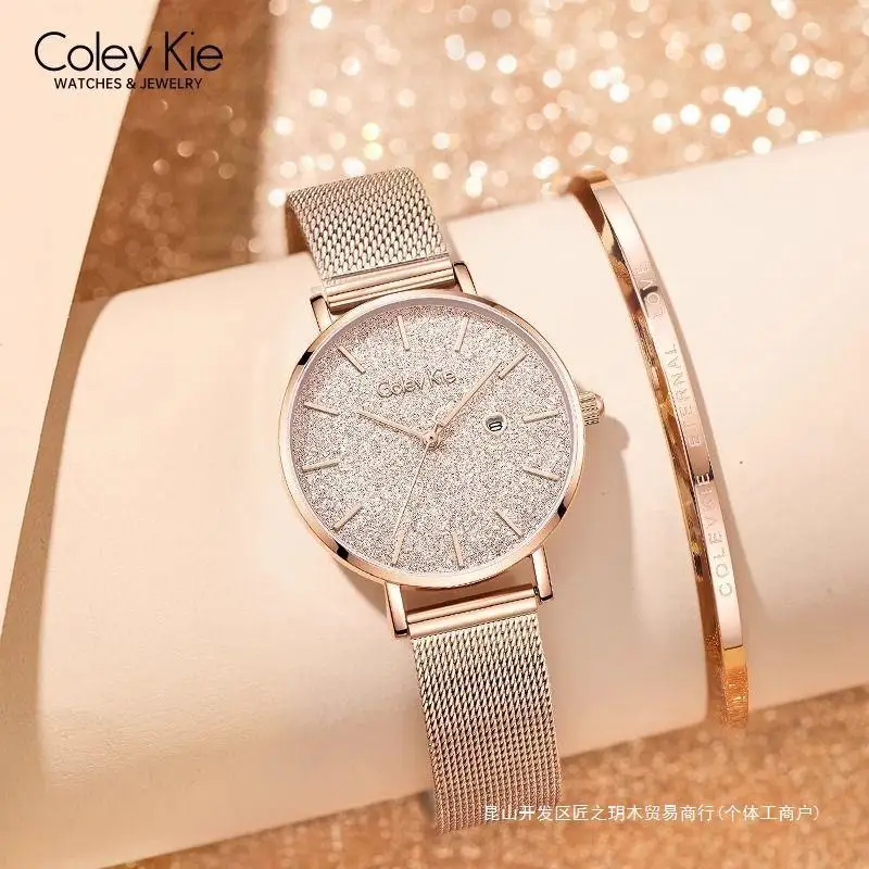 ColevKieSmall Gypsophila Watch Women's Fashion Waterproof Women's Watch Creative520Valentine's Day Girlfriend