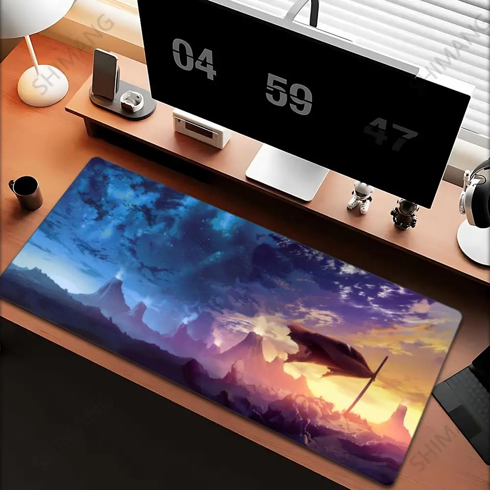 

Gurren Lagann Mouse Pad Pc Gamer Cabinet Keyboard Tengen Toppa Mat Computer Anime Deskmat Gaming Accessories Table Mousepad XXL