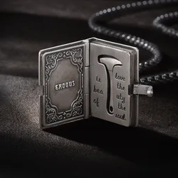 Copper Silver Plated Vintage Shawshank Redemption Pendant Book Hammer Male Inspirational Struggle Necklace Student