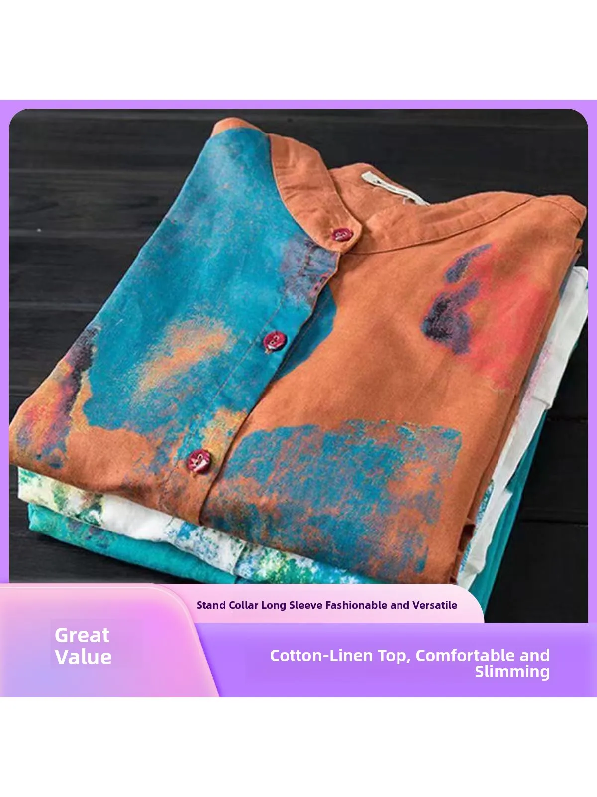 

Свободный крой, длинный све, хлопок и лен, фирменная женская одежда, по индивидуальному заказу, утягивающий воротник-стойка средней длины, деловая повседневная одежда