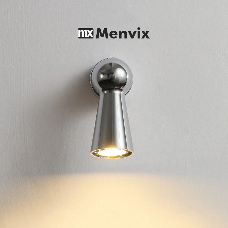 Nordic Chrome Metal Wall Lamp Creative Adjustable Reading Wall Lights Led Decorative Home Bedroom Restaurant Lighting Fixtures view 2