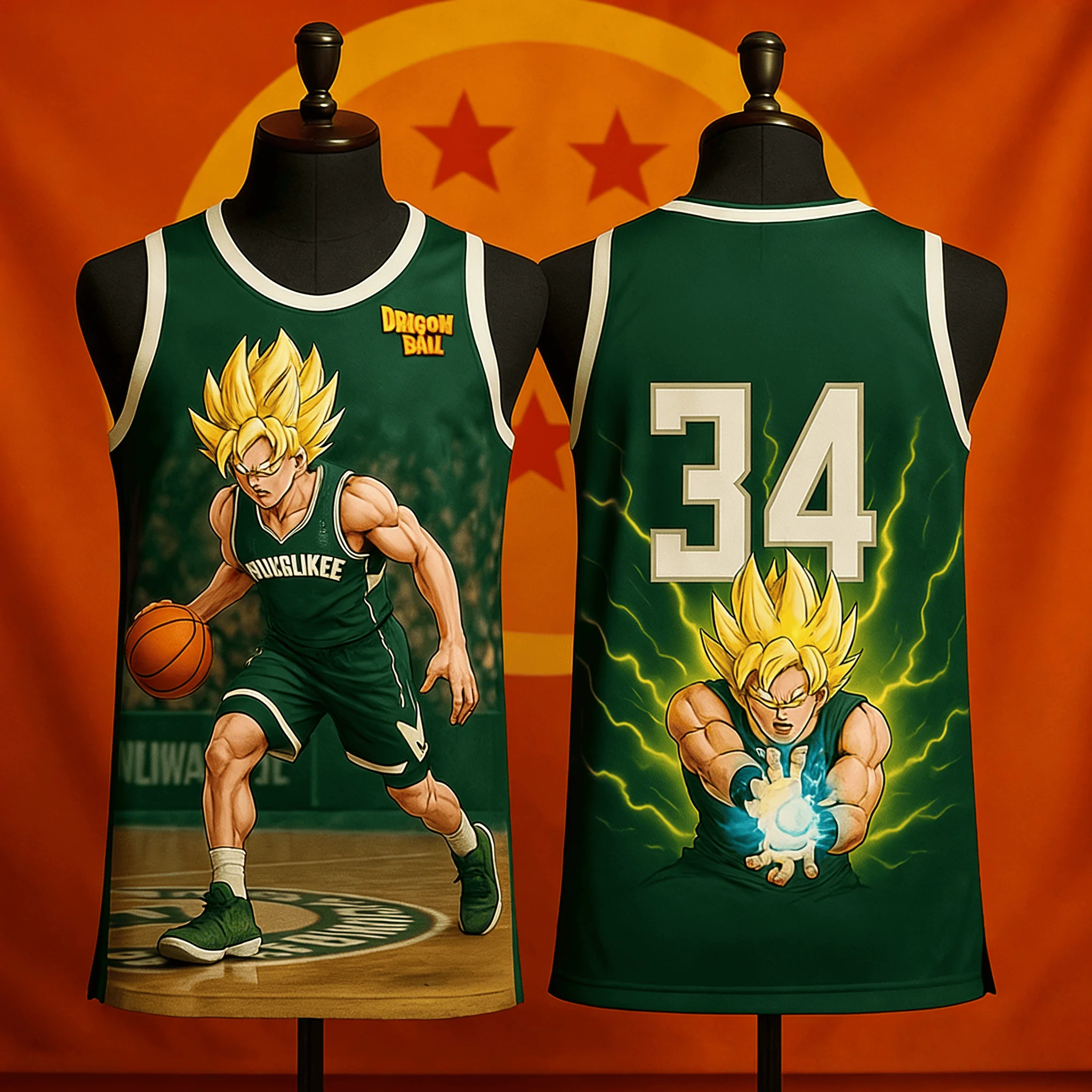 2026 Summer Dragon Ball Retro Sports Vest Oversized Fitness Super Saiyan Goku  Lightning Graphic Print Breathable  Unisex