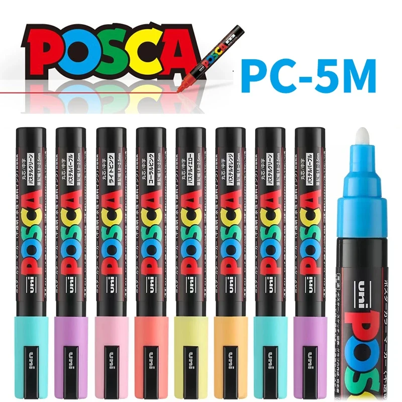 

1pcs Uni POSCA Marker Pen PC-5M graffiti paint pen for poster advertising graffiti art painting