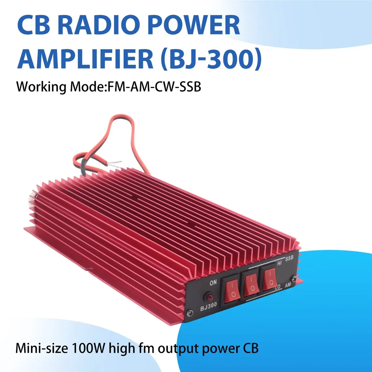 

T80C! BJ-300 Amplifier 3-30MHz 100W FM 120W AM 150W SSB Walkie Talkie CB Radio Power Amplifier