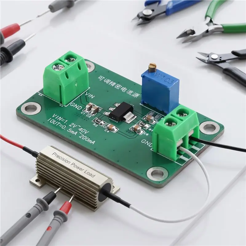 WCS-LT3092 Adjustable Current Source Module,200Ma, LED Driver Adjustable Accuracy Constant Current Functionality