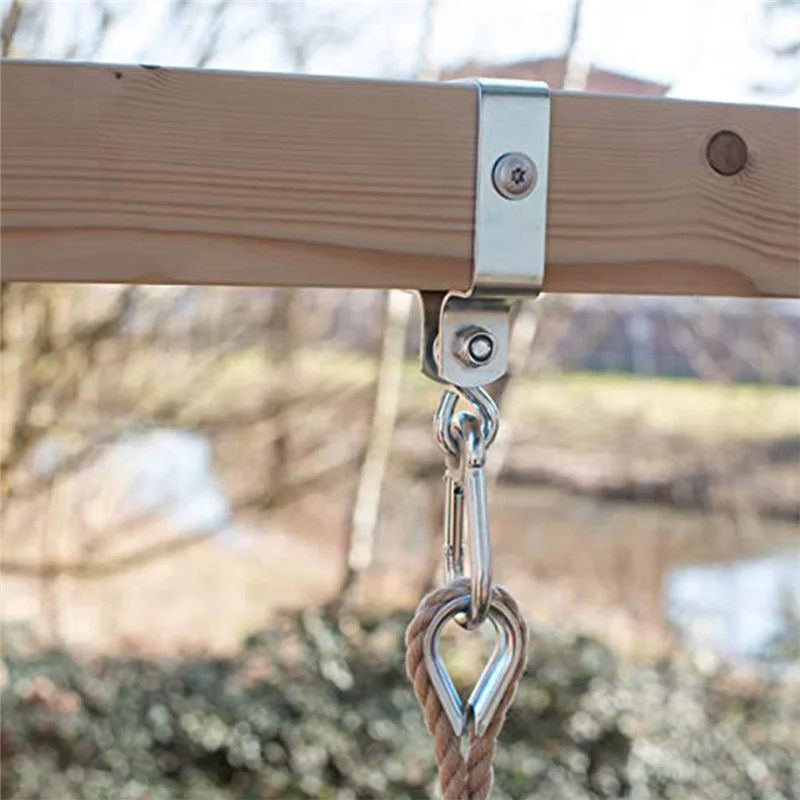 AT44-2피스 사각 연결 스윙 훅 사각 패스너 클램핑 브래킷 사각 목재 스윙 훅 훅 홀더