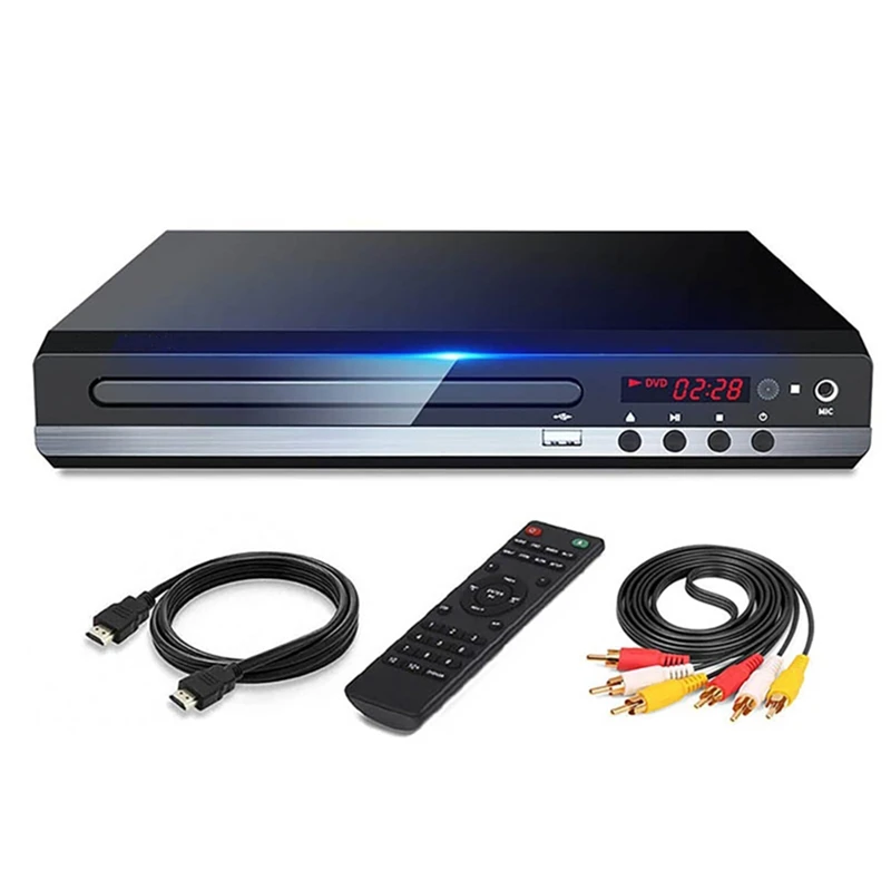 

DVD Player 1080P HD Home DVD Player Box For TV All Region Free DVD CD-Disk Player AV-Output EVD Player