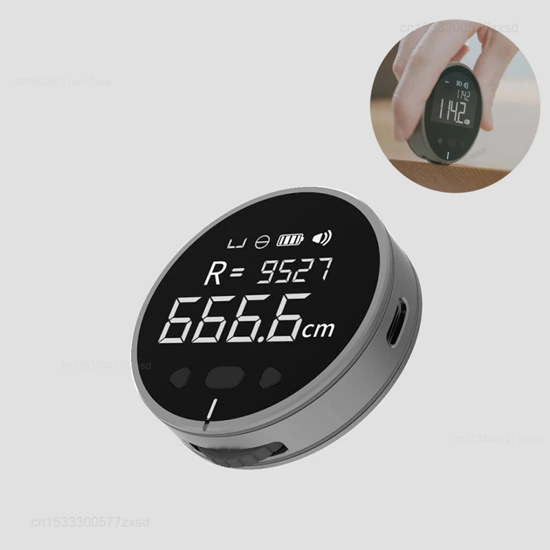  DUKA ATuMan Little Electric Ruler Distance Meter HD LCD Screen High Accuracy Finder Type-C Handheld Length Measuring Tool