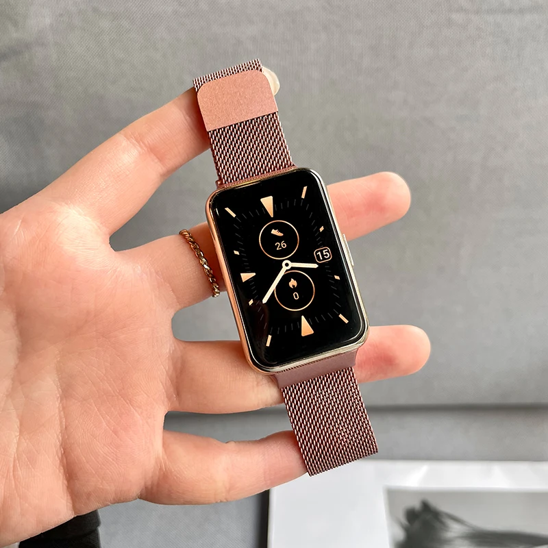 Cinturino Milanese per Huawei Watch FIT Strap smart Magnetic Loop bracciale in metallo in acciaio inossidabile per Huawei Watch fit 2 accessori