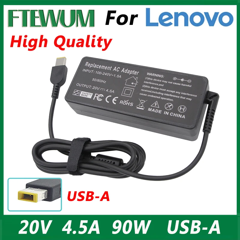 

20V 4.5A 90W USB Laptop Charger Adapter For Lenovo IdeaPad G700 G710 Power Supply ADLX90NLC3A/ADP-90XD B/IDEAPAD G500/PA-1900-72