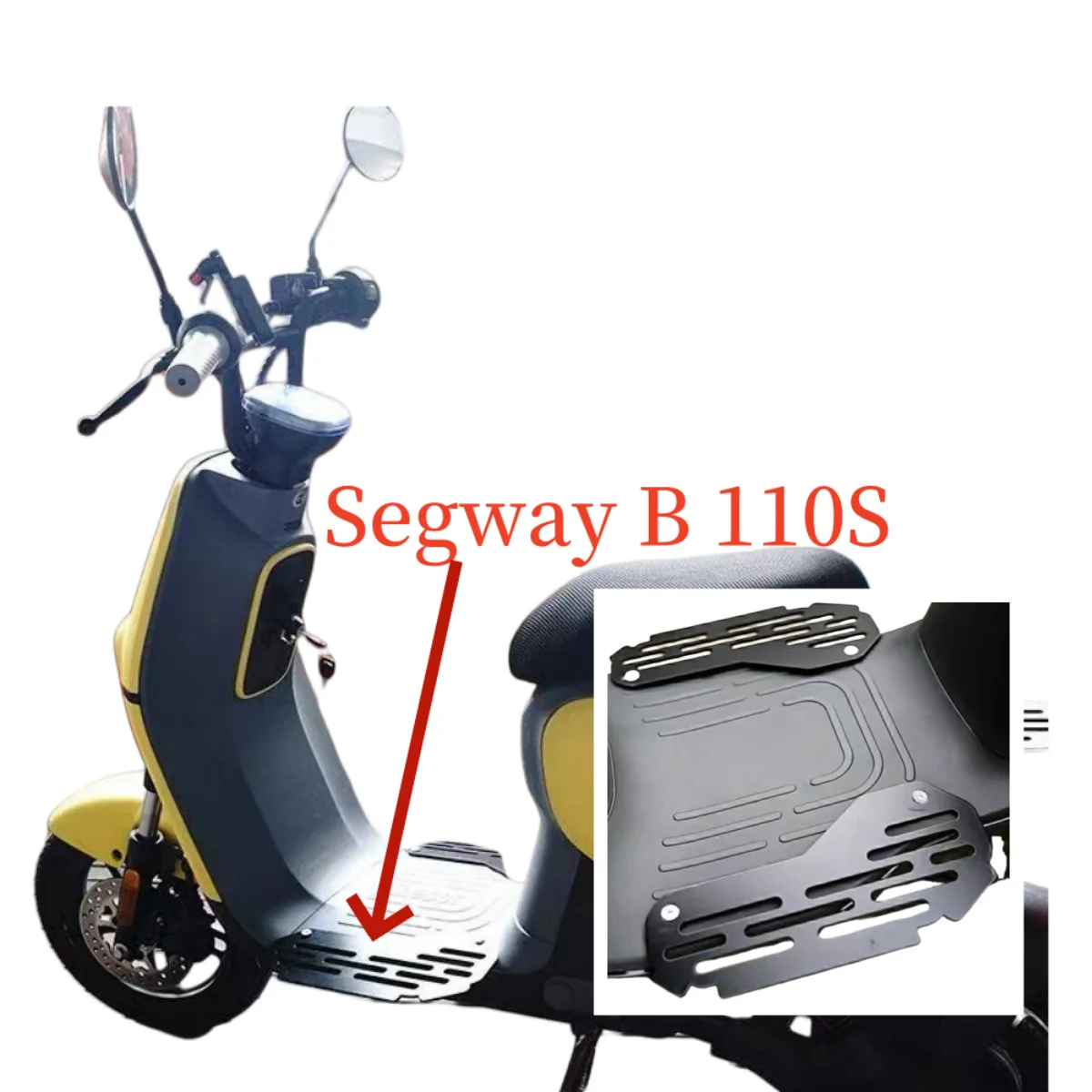 New Segway B110s Modified Electric Vehicle Anti-Skid Widening Front Seat Footstool Pedal Bracket Fittings For Segway B 110S