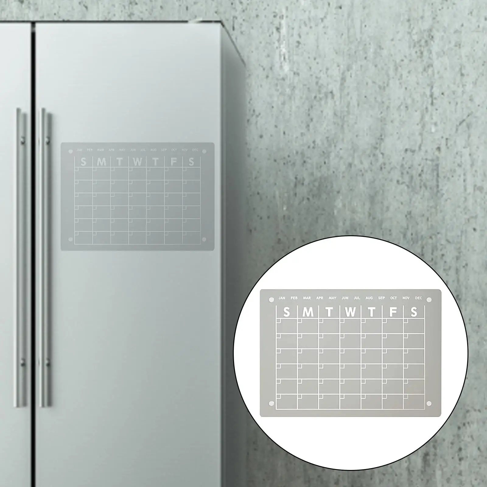 Fridge Calendar Fridge Magnets Hanging Planner Calendar Acrylic for Office