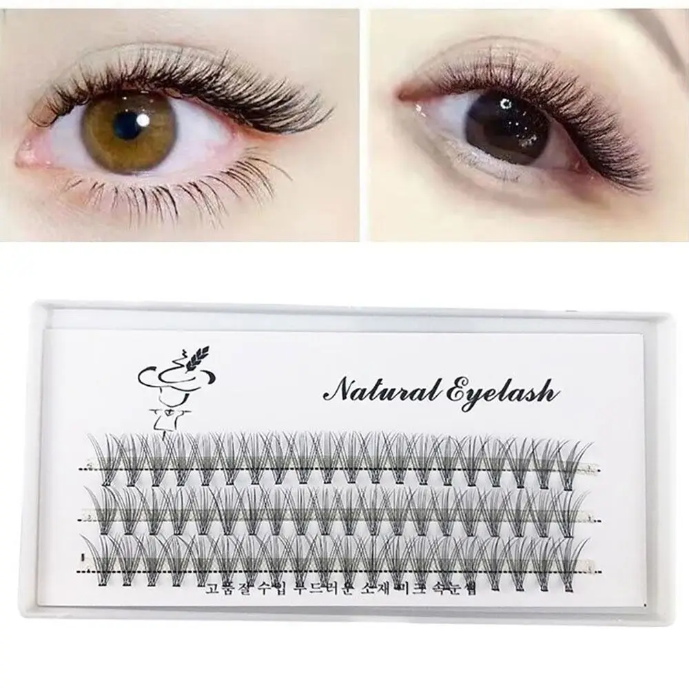 New Cluster Eyelashes Curl Thick Segmented Lashes Waterproof Grafting False Eyelash