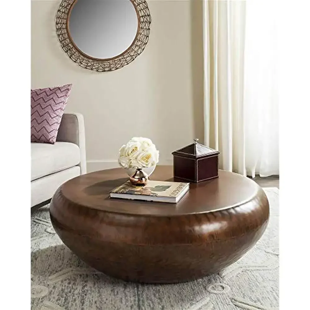 Iron Coffee Table with Unique Handcrafted Design Stylish Living Room Furniture