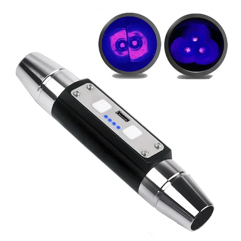 

Longwave & Shortwave UV Lamps 254nm 365nm 395nm Minerals Phosphor Detector UVA UVC Blacklight LED Flashlight with ZWB3 filter