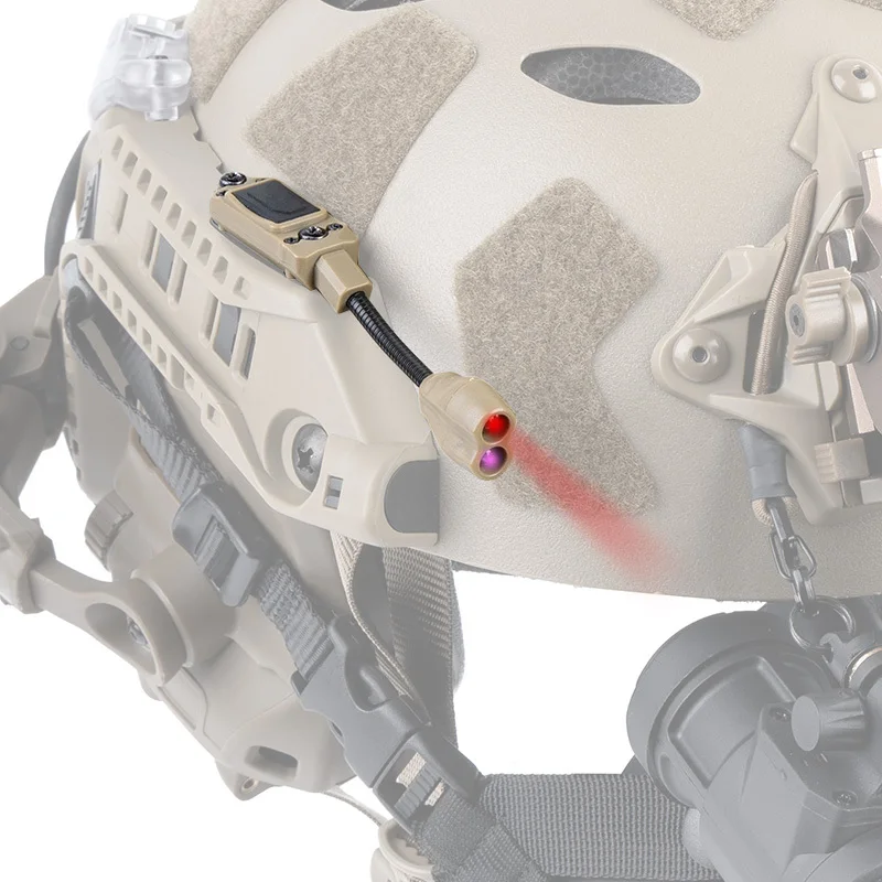

Tactical Modular ARC Rail LED Light Red/IR Helmet Accessories Head Lights Hunting Airsoft Fishing Gear