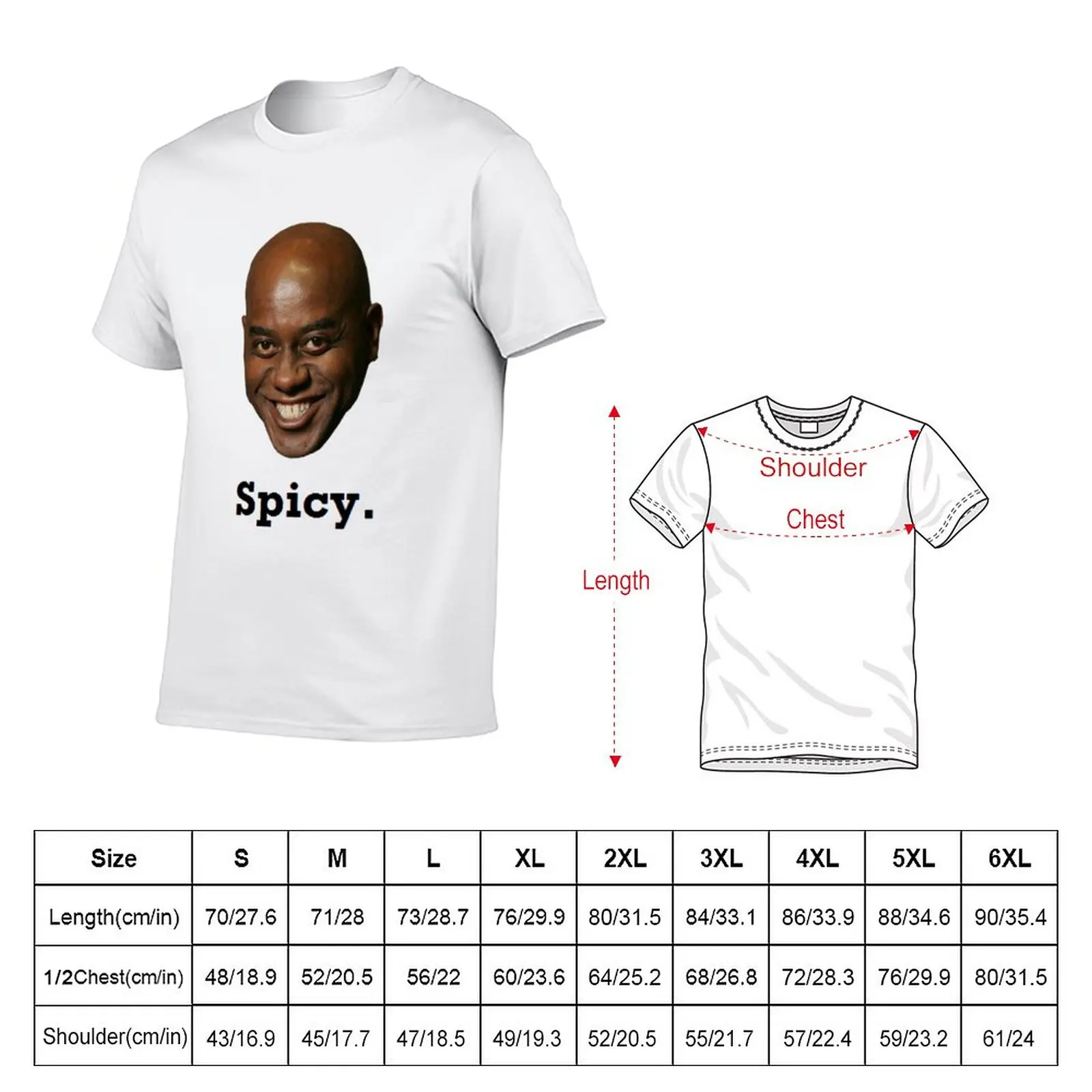 New Spicy - Ainsley Harriott T-Shirt cute clothes Anime t-shirt Aesthetic clothing Tee shirt t shirts for men cotton