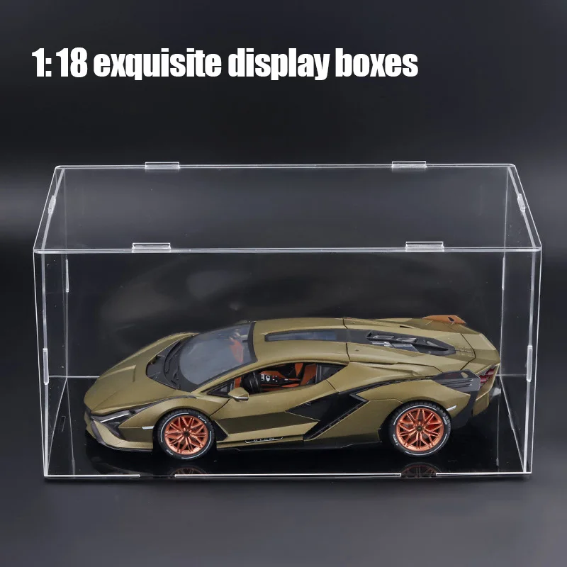 1/24 1/18 Car Model Display Box Transparent Case Acrylic Dustproof Car Model Storage Organizer Figures Toy Collection Showcase