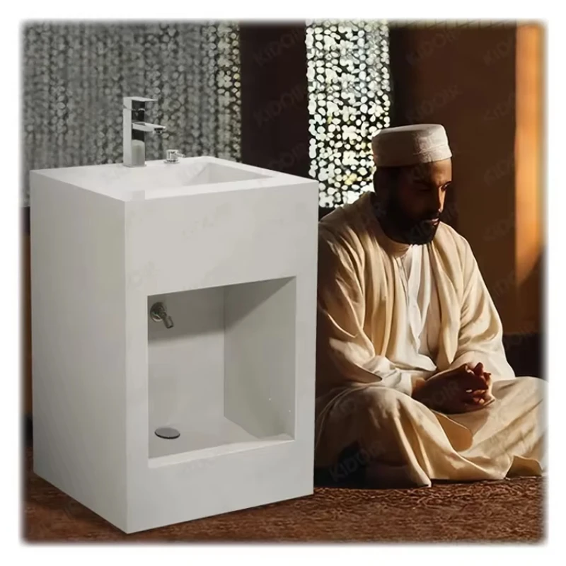 

Kidoir исламская спеченная Waschbecken 2 в 1, домашняя мусульманская раковина Wudu, станция загрязнения, мойка для ног, мойка для ног, умывальник Wudhu