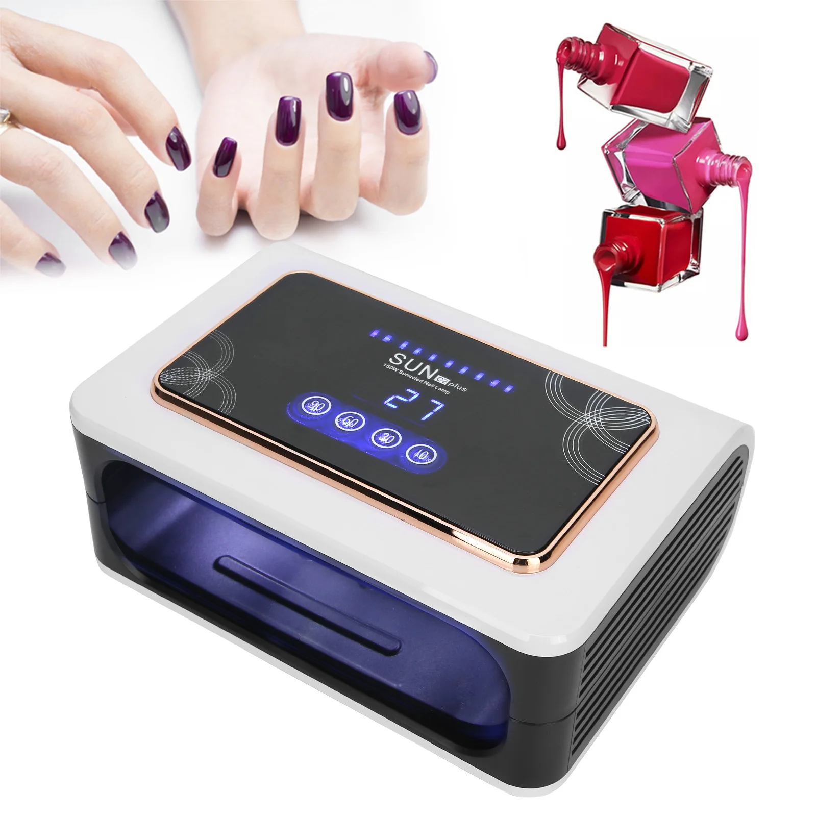 1pcs Professional LED UV Nail Dryer Lamp Timing Gel Polish Nail Curing Machine Nails Styling Equipment Manicure Salon Tools