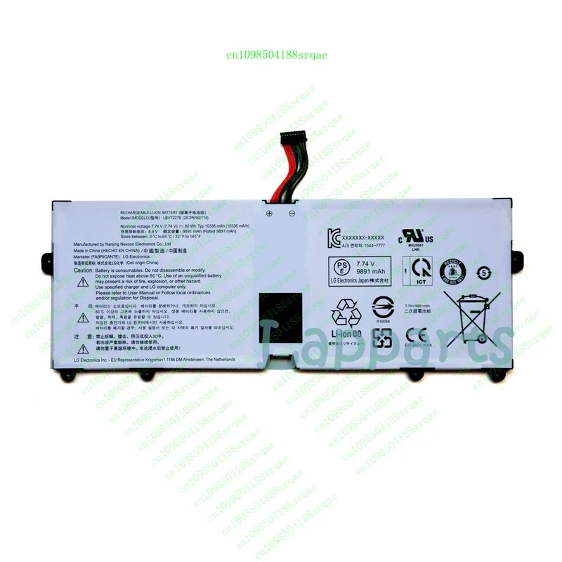 

Genuine LBV7227E Battery for LG Gram 14Z90N 15Z90N 16Z90P 17Z90N 16Z90PG 17Z90P%100 test
