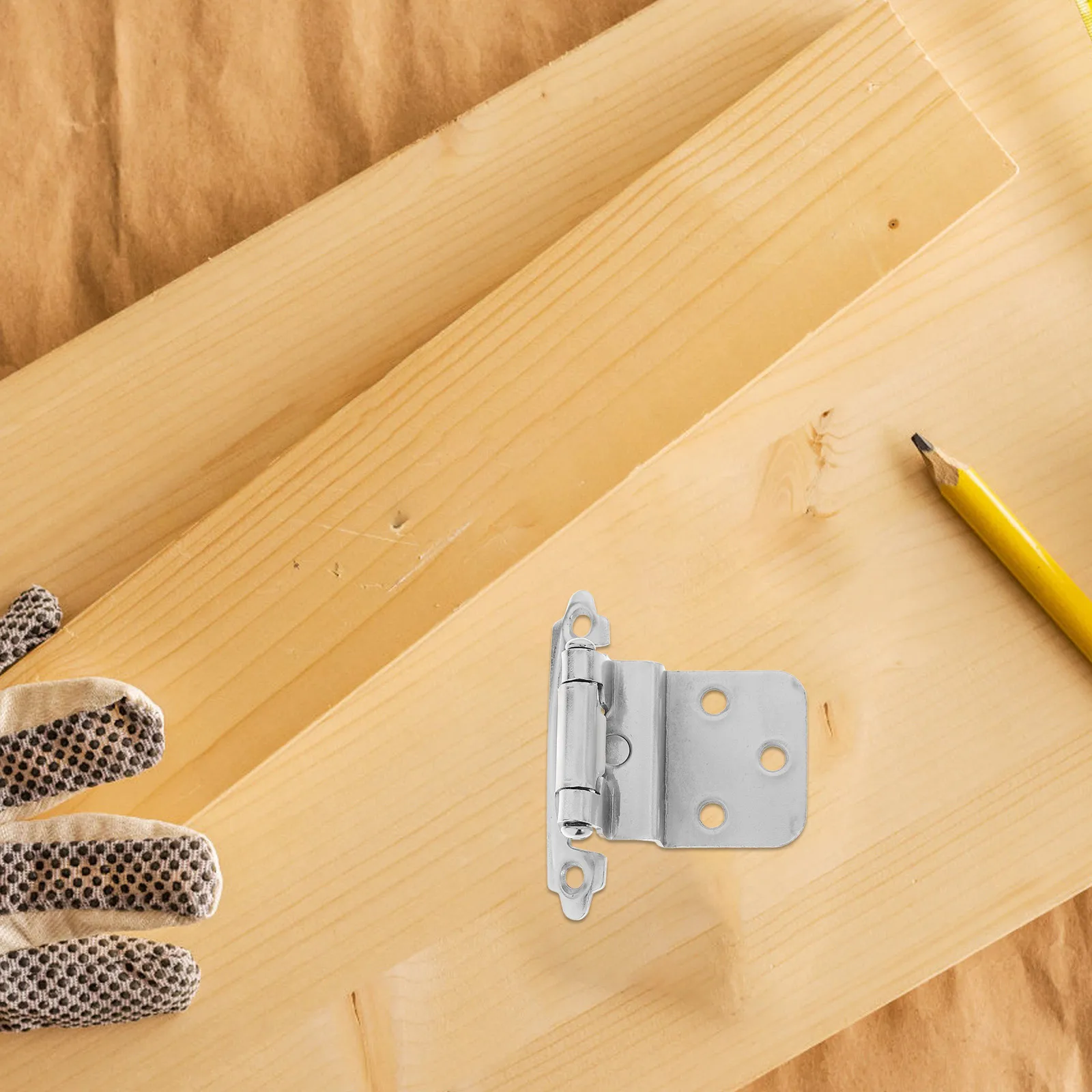 

Metal Cabinet Door Self Closing Hinge Builtin Spring Automatic Closing Hinge for Kitchen Bathroom Rv Metal Hinges