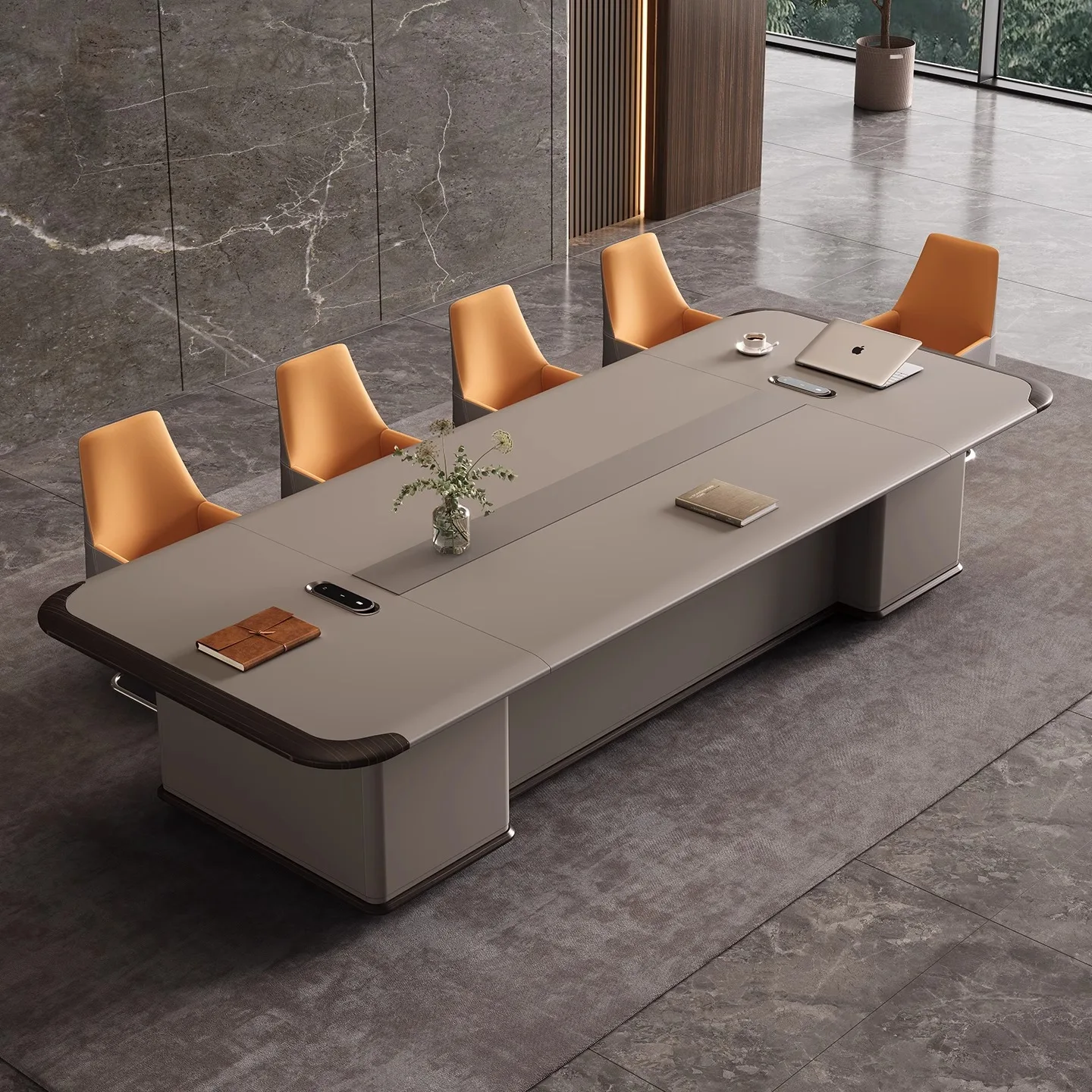 

Wooden Luxury Modern 8-20 Person Boardroom Conference Table Custom Office Furniture MDF Material For School Use