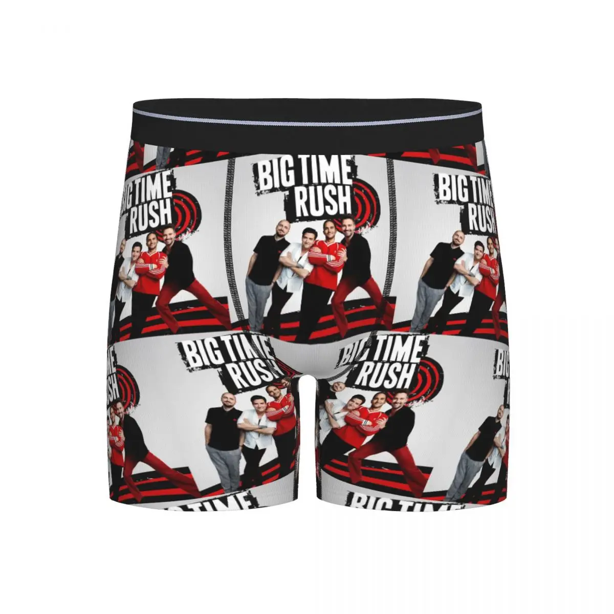 

Long Boxer Underpants Shorts Big Time Rush BTR Band Music Panties Male Breathable Underwear for Homme Man Boyfriend Gifts