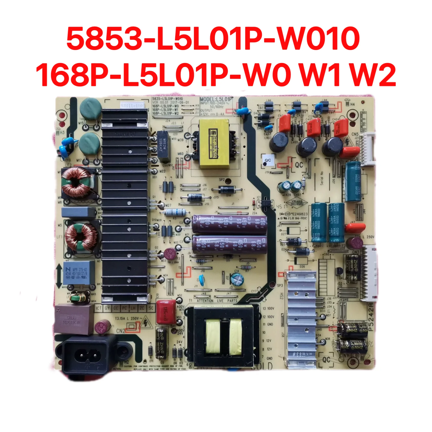 

Brand new original power board L5L01P 5853-L5L01P-W010 L5L01S-W000 168P-L5L01P-W0 W1 W2