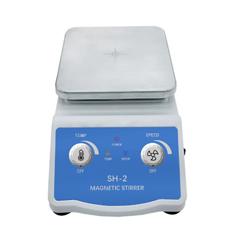 SH-2 Pengaduk Magnetik Digital Pengaturan Kecepatan Pemanasan Laboratorium Mixer Pigmen Vertikal Listrik Kecil